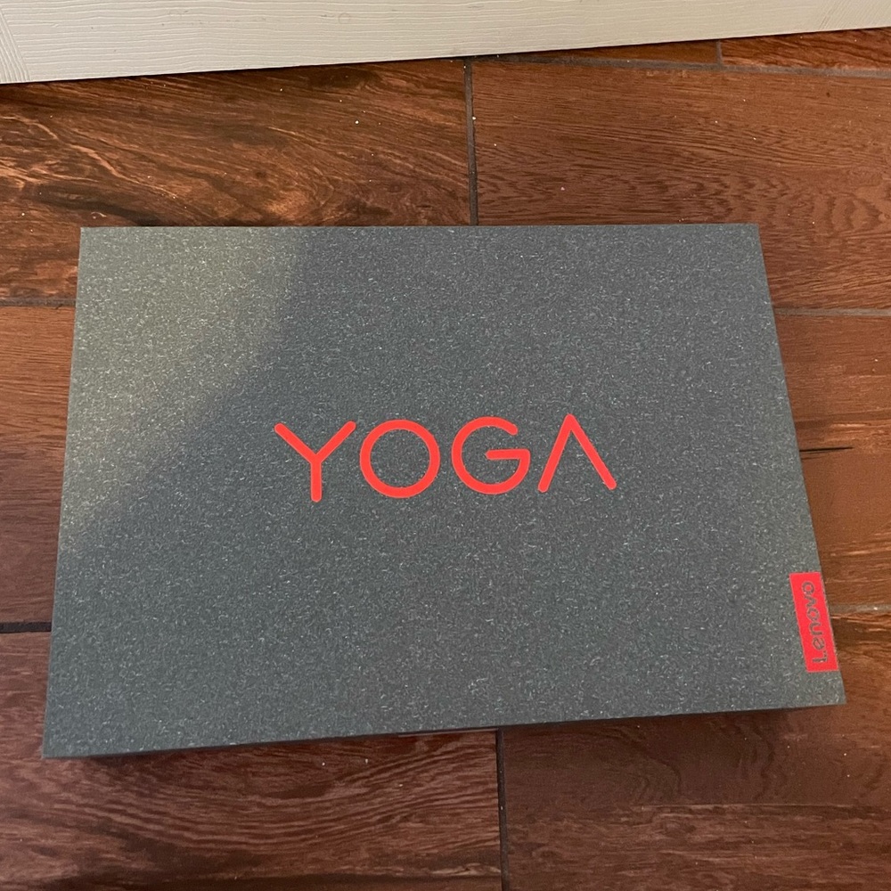 Lenovo Yoga laptop box grey screen protectors euc